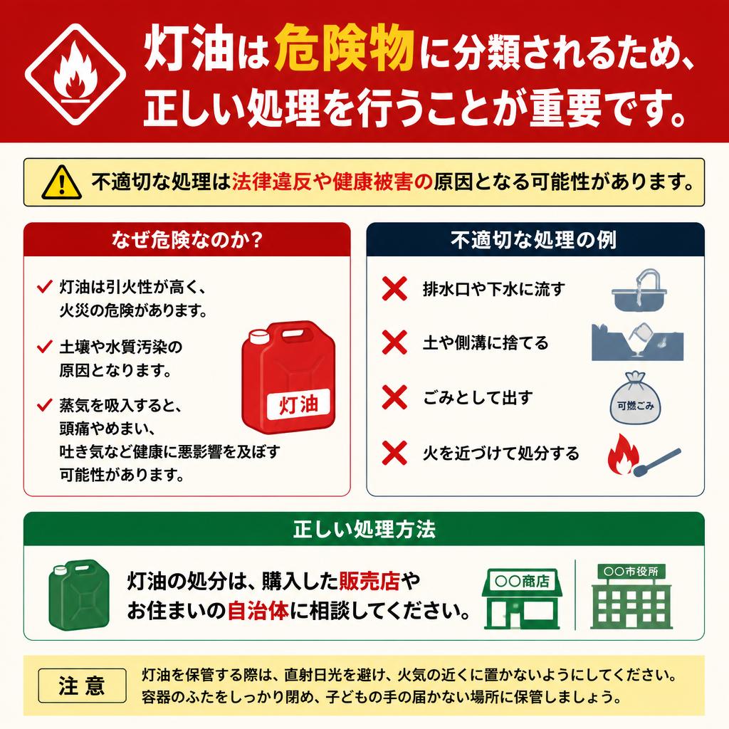 灯油の処分に注意が必要な理由