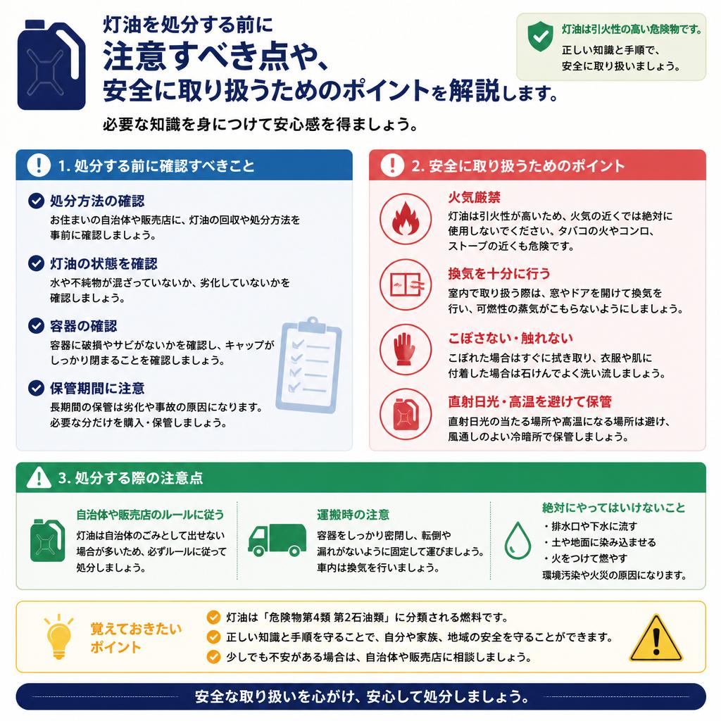 灯油の安全な取り扱い方法